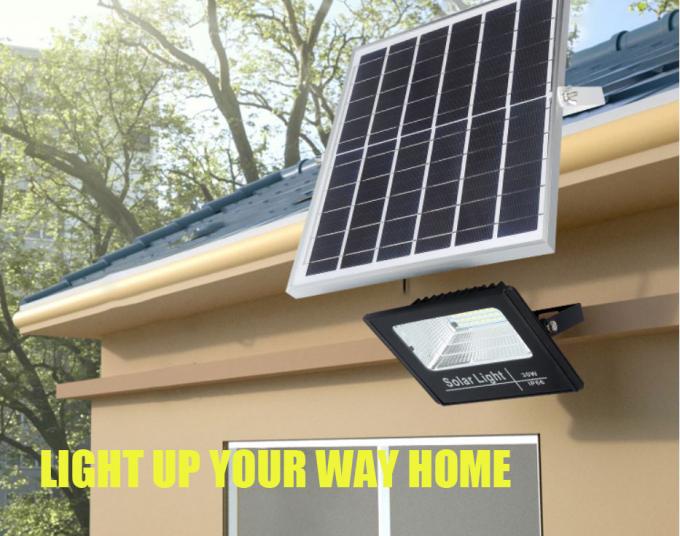 400Lm SAA Solar Panel Flood Lights 32WH Battery Operated Outdoor Remote