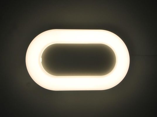 SMD2835 11w Surface Mounted Led Light Fixtures IP65 Oval Indoor Outdoor 800lm