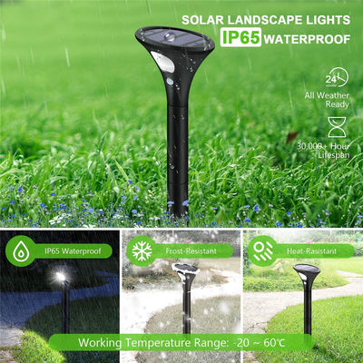 3.4V 1500mAh Solar Powered Garden Lights IP65 Waterproof 0.7W With Spike ON OFF