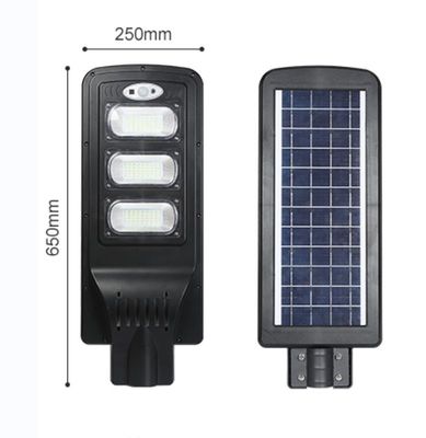 60W 1300LM 120PCS LED Solar Light ABS Material 250x65x650mm Outdoor