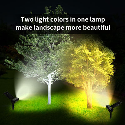 2200mAh 3000K Solar Powered Garden Lights IP65 Four Lighting Modes 500lm