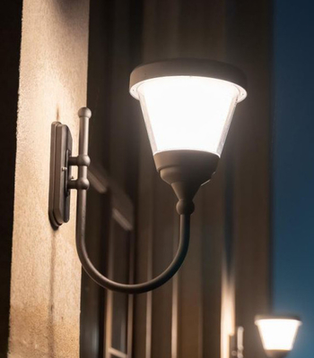 3000K 7000mAH Solar Powered Garden Lights Anti Corrosion LED Solar Wall Lights