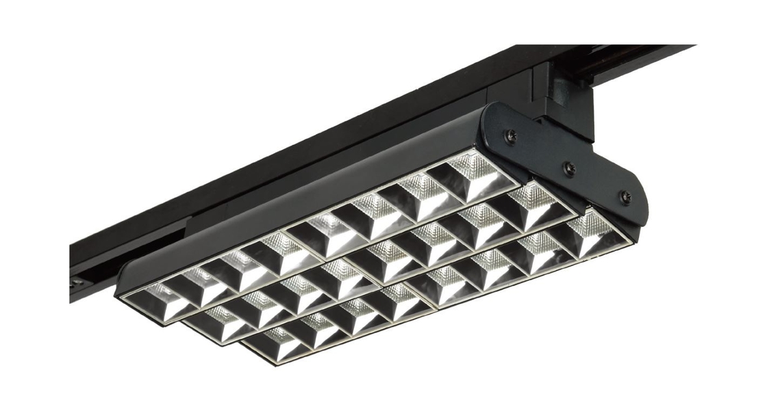 IP20 8500lm LED Track Spotlights With Three Adjustable Heads