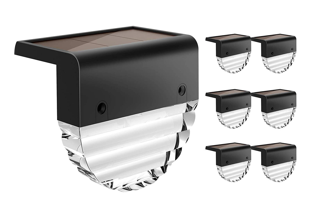 6 PK Solar Deck Lights Solar Fence Lights 10 Lumens Warm White / Color Changing