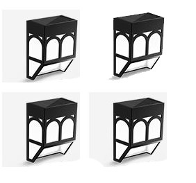 House Shape Solar Powered Garden Lights For Fences Walls Decks Doorways