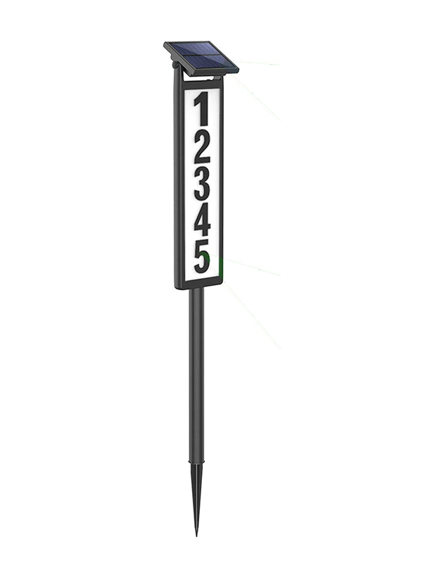 Waterproof Solar House Number Signs IP44 Solar Illuminated House Numbers