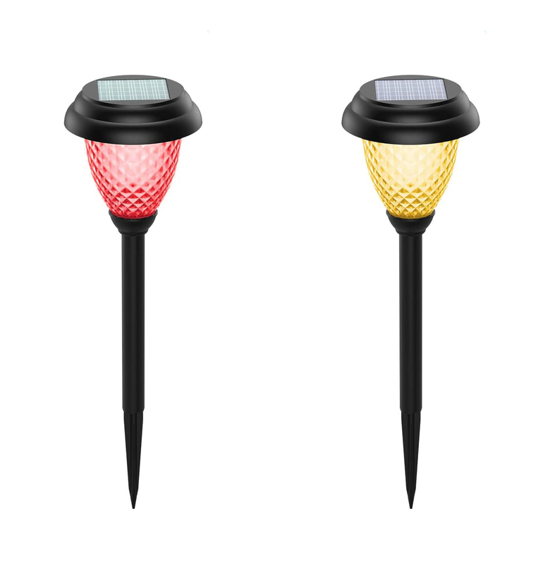 Waterproof Solar Pathway Lights Outdoor Seven Color Changing Auto On / Off